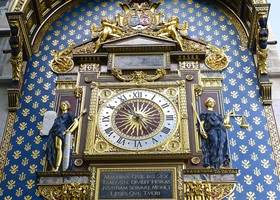 clock tower of the conciergerie de paris