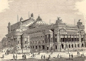 construction of the opera garnier in paris