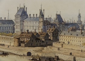 palais du louvre square courtyard guidebook