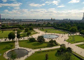 jardin des tuileries vue de paris